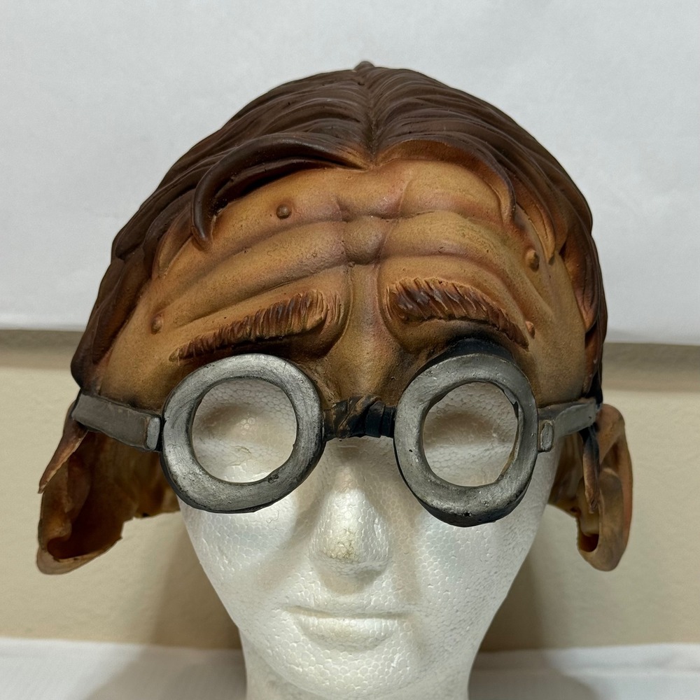 2004 The Paper Magic Group Nerd Guy w/ Zits Goggles Latex Halloween Half Mask